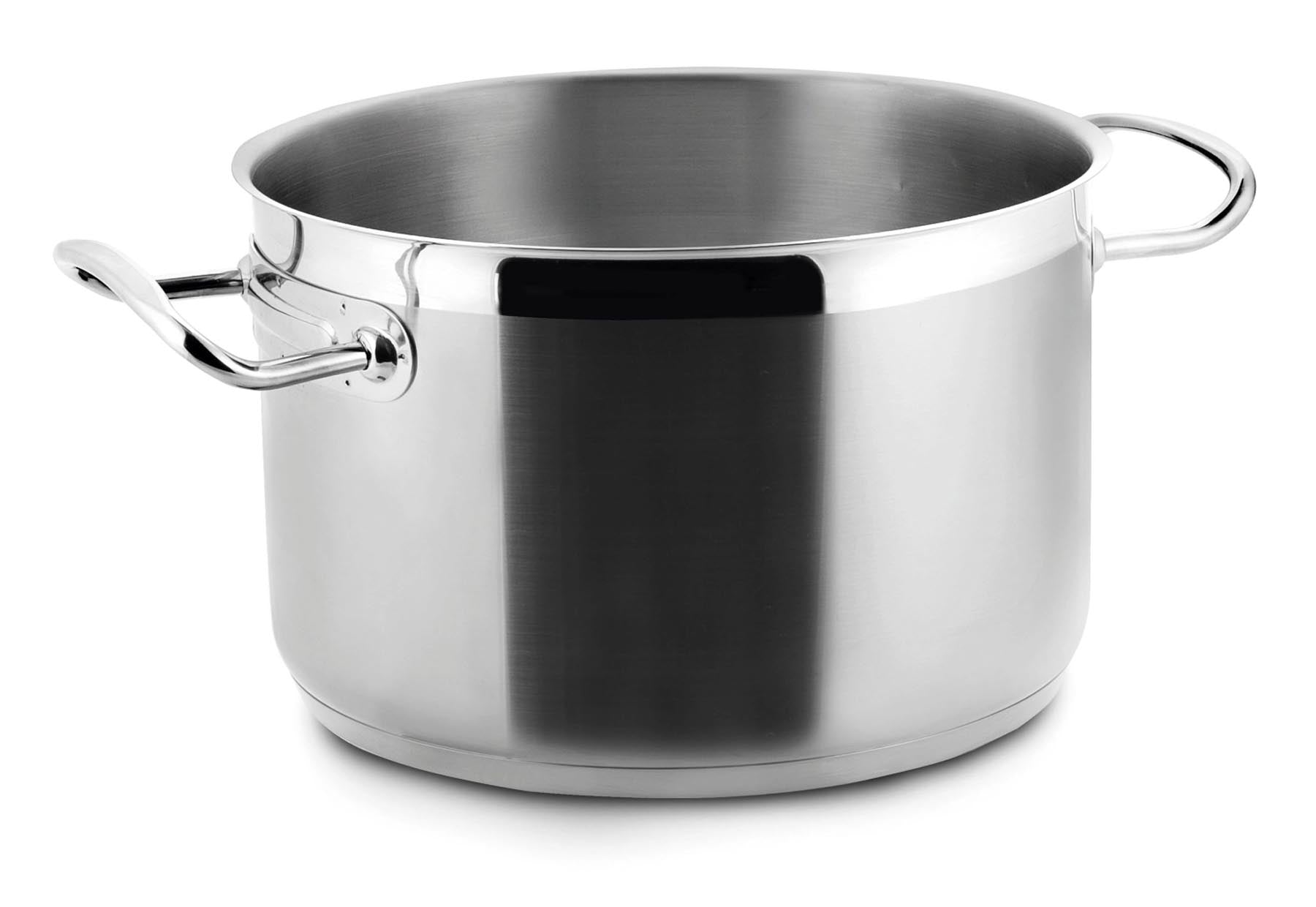 Eco Chef Kochtopf halbhoch o.Deckel D36cm H21.5cm 21.8lt in Silber präsentiert im Onlineshop von KAQTU Design AG. Topf ist von Lacor