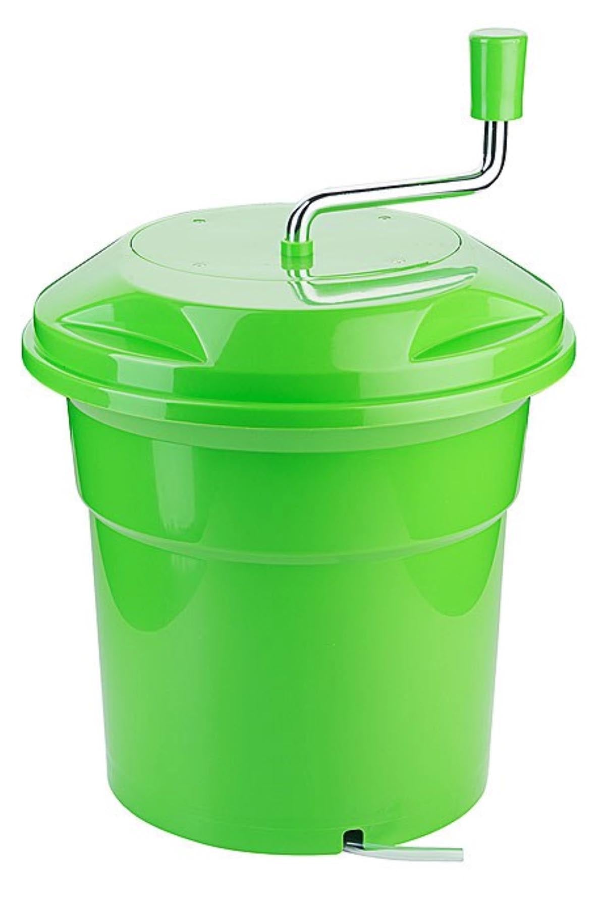 Salatschleuder 10 Liter Nutzvolumen in Grün präsentiert im Onlineshop von KAQTU Design AG. Salatschleuder ist von Contacto