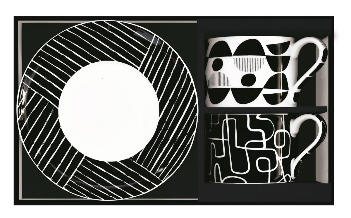 Coffee Mania 2er Kaffee Tasse m. Untert. Graf 240ml in Schwarz präsentiert im Onlineshop von KAQTU Design AG. Kaffeetassen ist von Easy Life