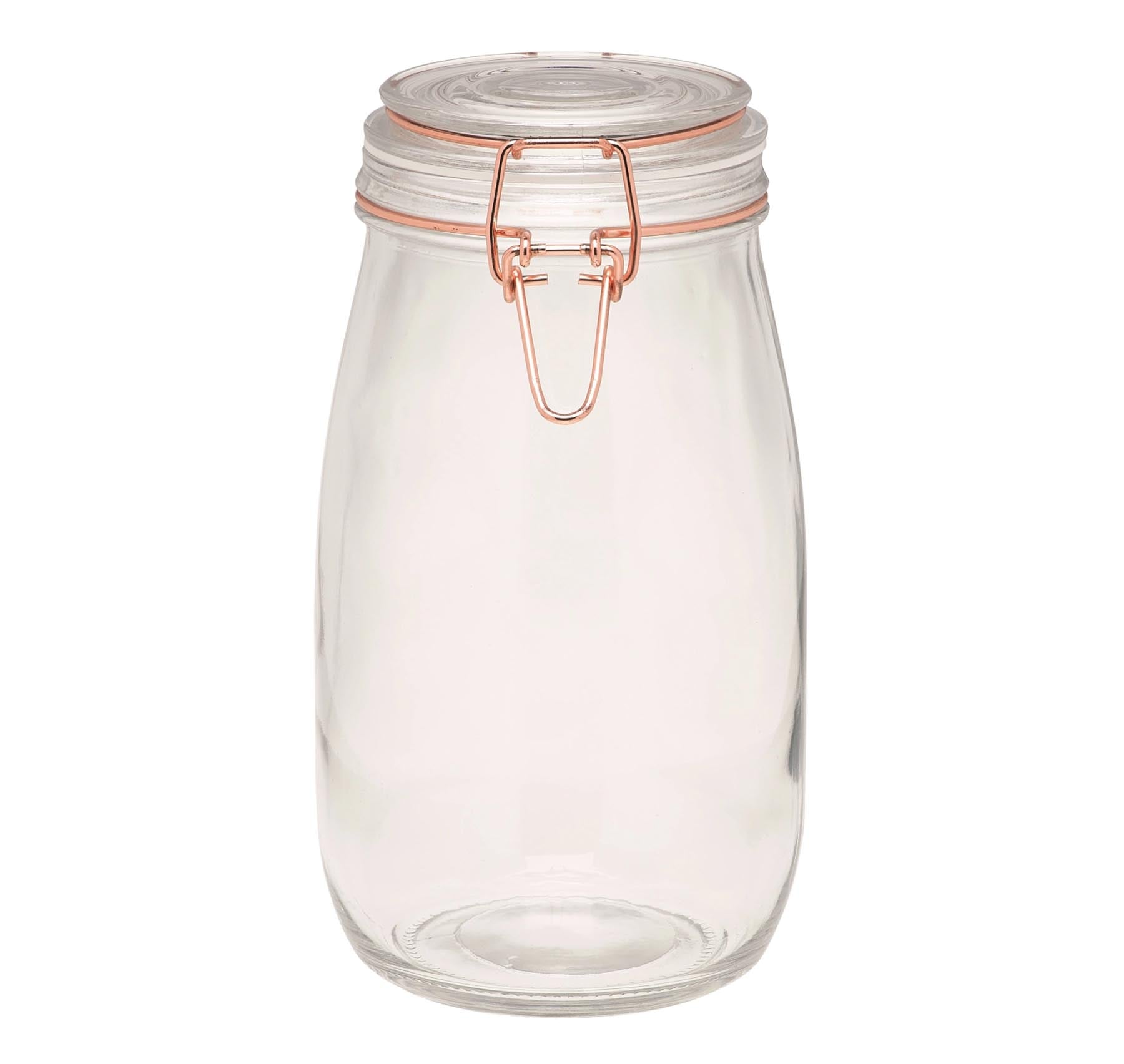Aufbewahrungsglas mit Kupferverschluss 1500 ml in präsentiert im Onlineshop von KAQTU Design AG. Käsezubehör ist von Tala