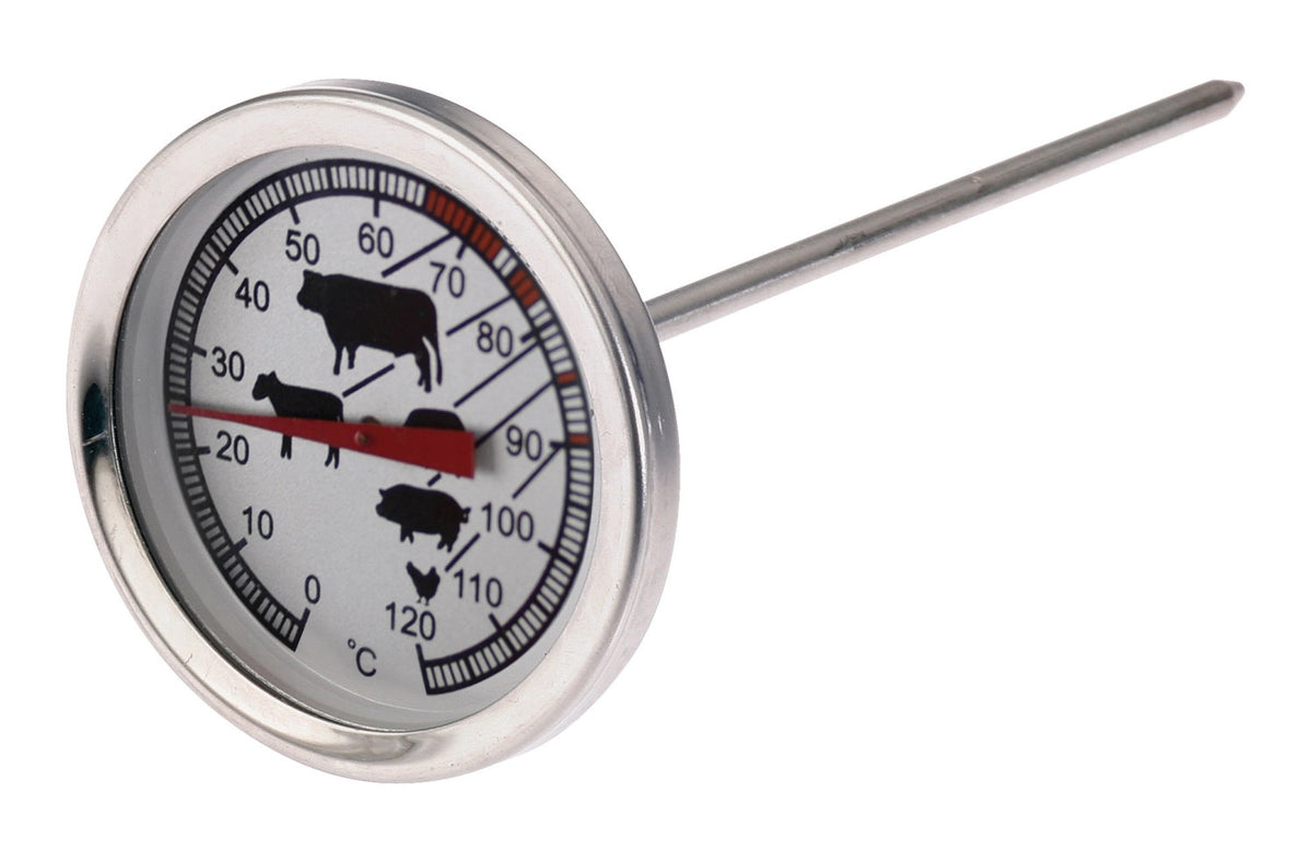 Bratenthermometer, 14.5x5.5x5.5cm in Silber präsentiert im Onlineshop von KAQTU Design AG. Küchenhelfer ist von Westmark