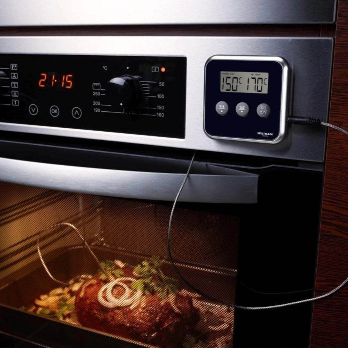 digitales Bratenthermometer in Schwarz präsentiert im Onlineshop von KAQTU Design AG. Küchenhelfer ist von Westmark