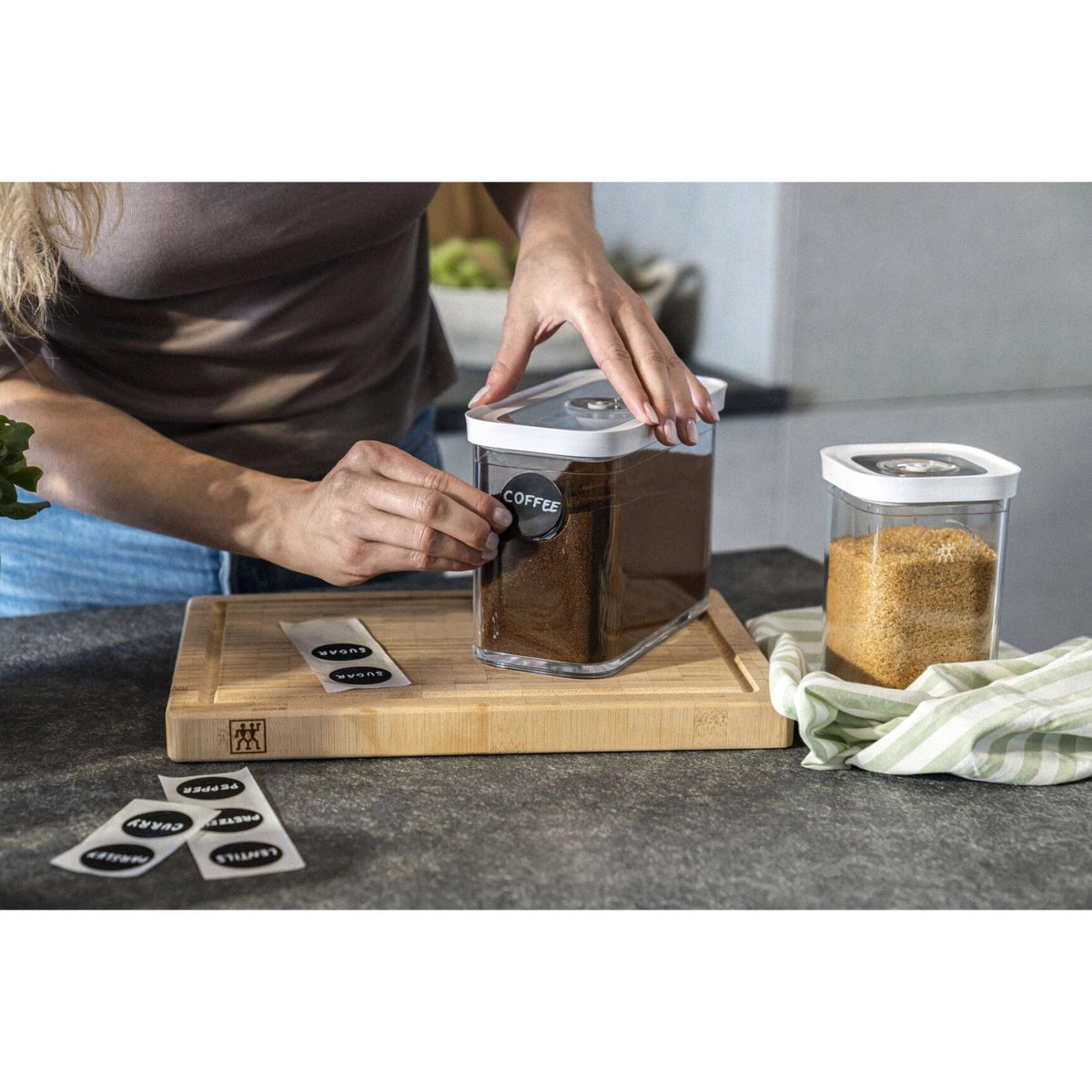 6tlg. Fresh & Save CUBE Starter Set M in Transparent präsentiert im Onlineshop von KAQTU Design AG. Aufbewahrungsbeutel ist von Zwilling