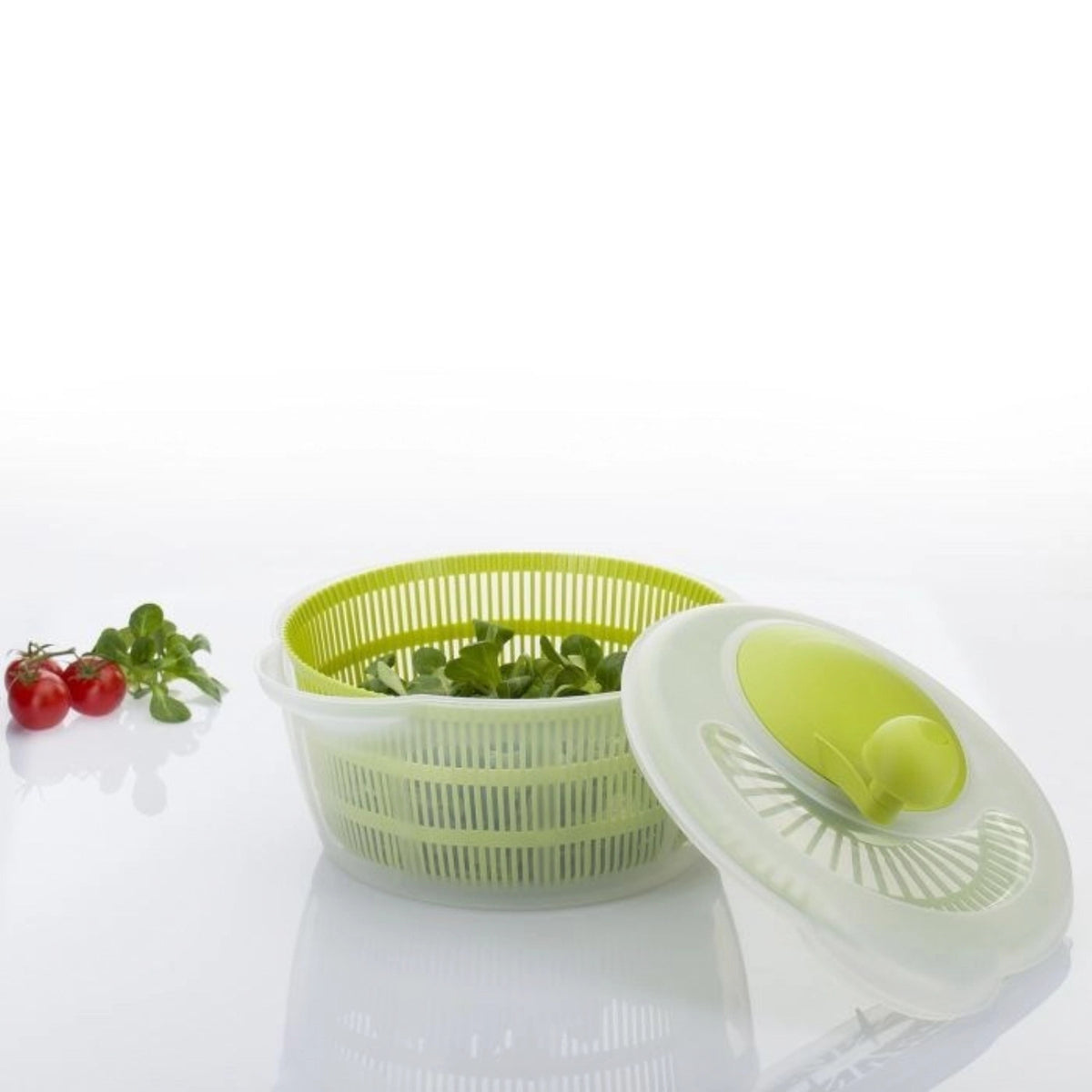 Salatschleuder Fortuna, apfelgrün, 30x26x20cm, 5 lt in Grün präsentiert im Onlineshop von KAQTU Design AG. Salatzubehör ist von Westmark