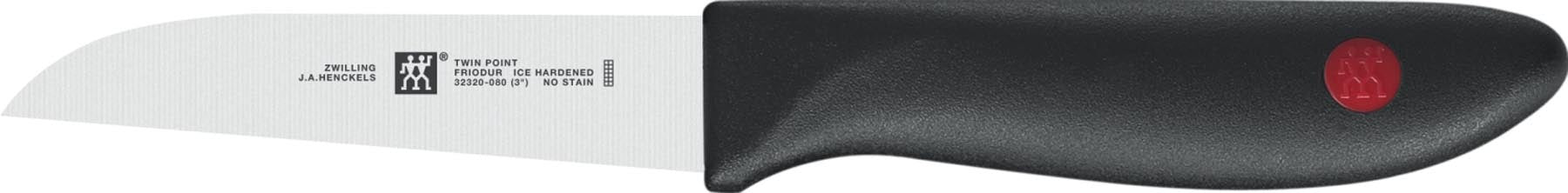 Elegantes 2-teiliges Messerset von Zwilling, bestehend aus einem vielseitigen Santokumesser und einem präzisen Gemüsemesser, perfekt für kreative Kochabenteuer.