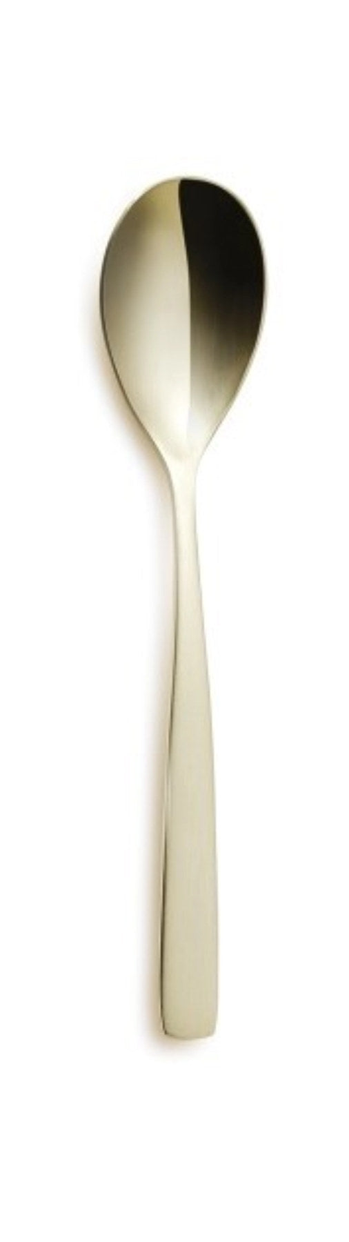 Barcelona Mokkalöffel 18/0 Champagne matt in Gold präsentiert im Onlineshop von KAQTU Design AG. Besteck ist von Comas
