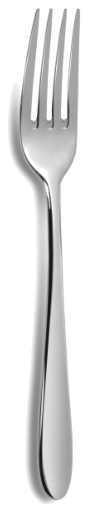 Q7 Tulip Dessertgabel in Silber präsentiert im Onlineshop von KAQTU Design AG. Kuchengabel ist von Comas