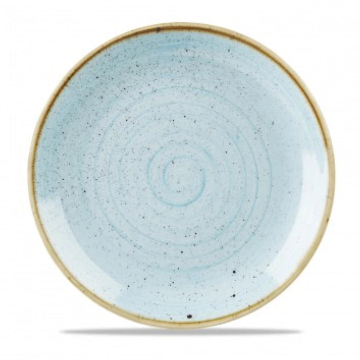 Stonecast Duck Egg Blue Coupe Teller flach 21.7cm in Blau präsentiert im Onlineshop von KAQTU Design AG. Teller ist von Churchill