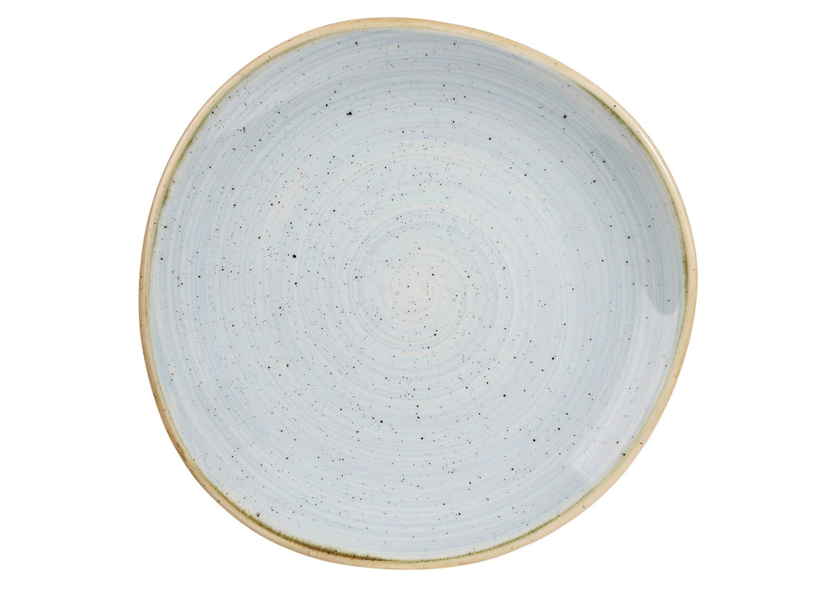 Stonecast Duck Egg Blue Organic Teller flach 21cm in Blau präsentiert im Onlineshop von KAQTU Design AG. Teller ist von Churchill