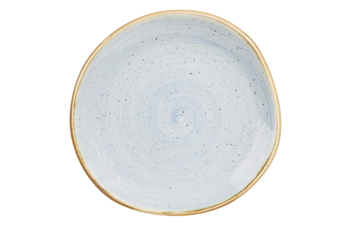 Stonecast Duck Egg Blue Organic Teller flach 18.6cm in Blau präsentiert im Onlineshop von KAQTU Design AG. Teller ist von Churchill