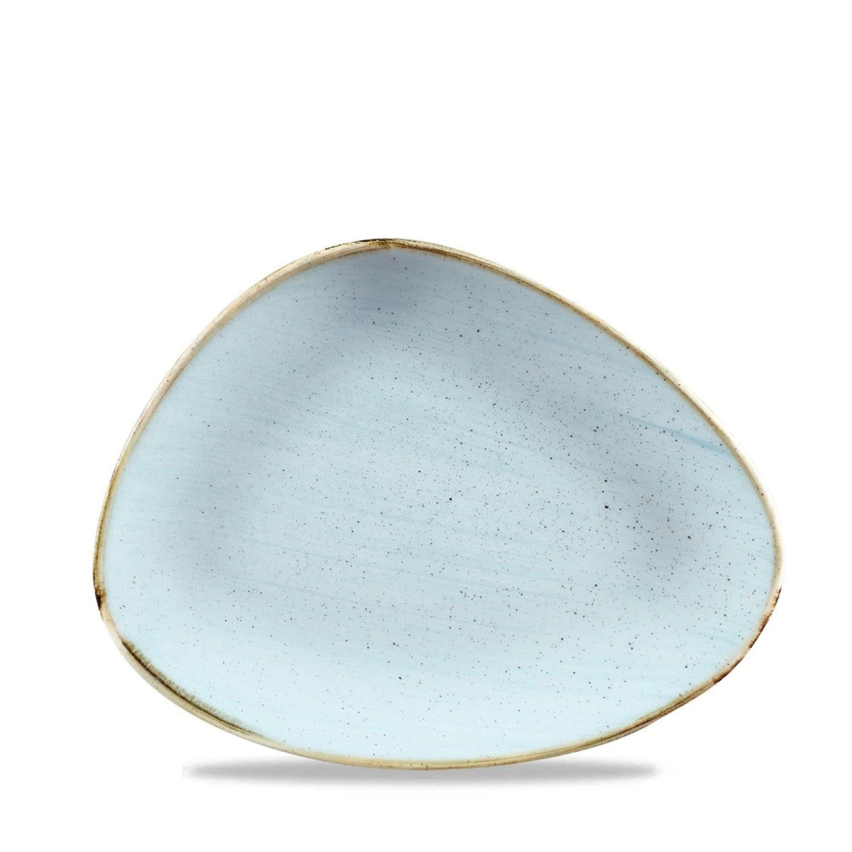 Stonecast Duck Egg Blue Triangel Platte 26x20cm in Blau präsentiert im Onlineshop von KAQTU Design AG. Platte ist von Churchill