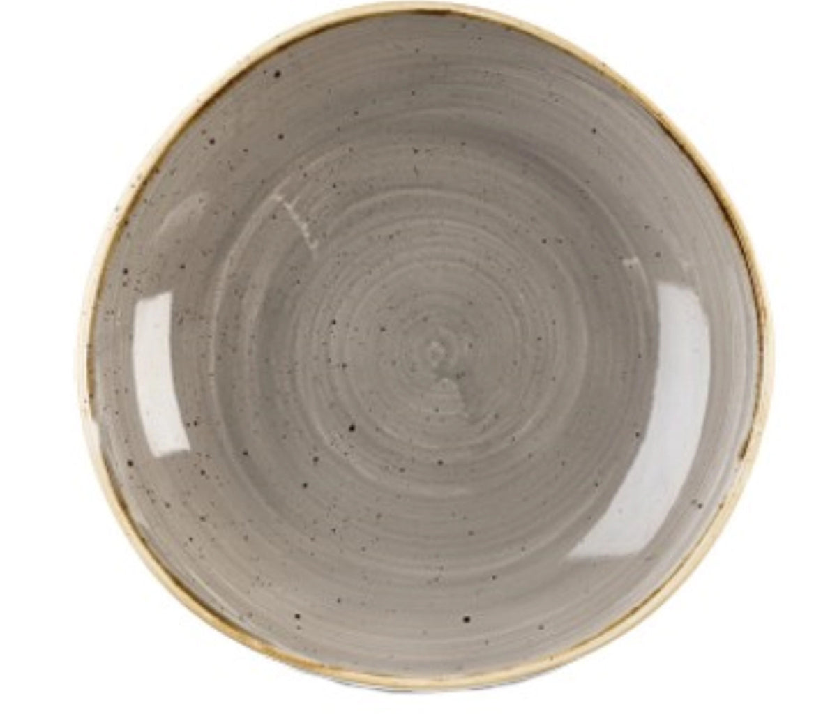 Stonecast Peppercorn Grey Organic Teller tief 25.3cm in Silber präsentiert im Onlineshop von KAQTU Design AG. Teller ist von Churchill