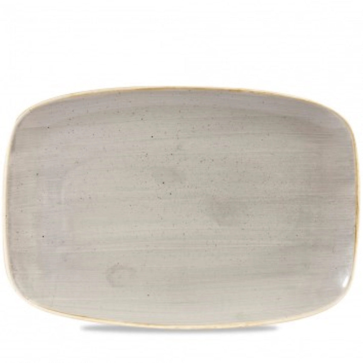 Stonecast Peppercorn Grey Platte rechteck. No 9 35.5x24.5cm in Silber präsentiert im Onlineshop von KAQTU Design AG. Platte ist von Churchill