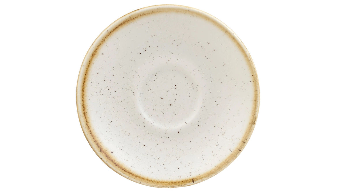 Stonecast Barley White Espresso Untere 11.8cm in Weiss präsentiert im Onlineshop von KAQTU Design AG. Espressotassen ist von Churchill