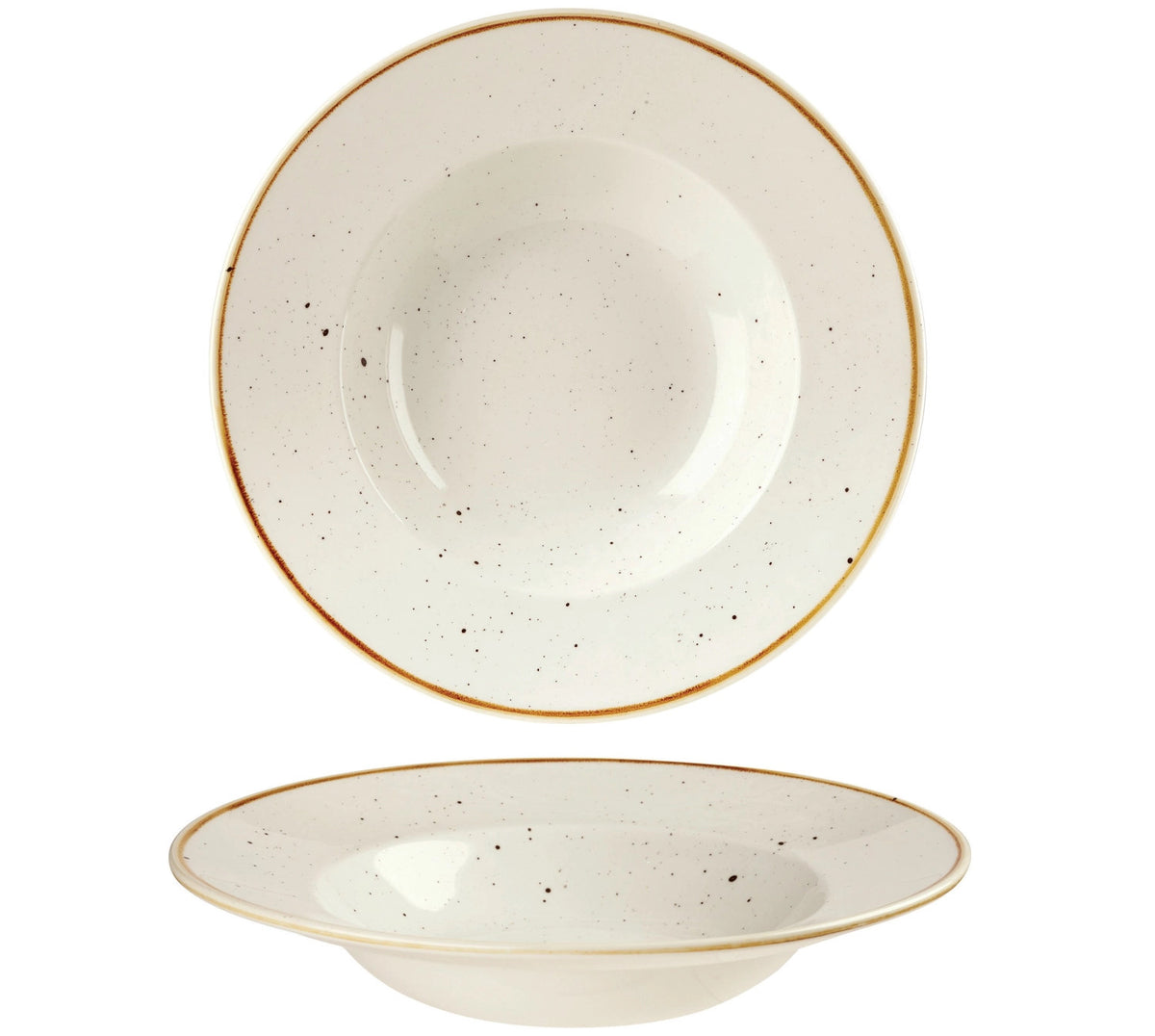 Stonecast Barley White Teller tief Fahne 28cm in Weiss präsentiert im Onlineshop von KAQTU Design AG. Teller ist von Churchill