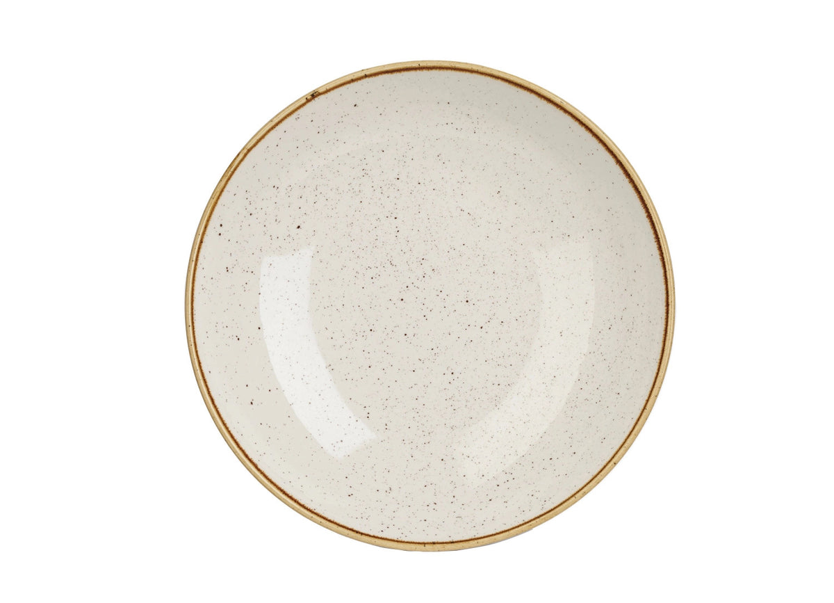 Stonecast Barley White Coupe Teller tief 24.8cm in Weiss präsentiert im Onlineshop von KAQTU Design AG. Teller ist von Churchill
