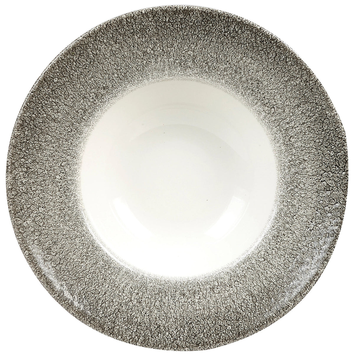 S.P. Raku Quartz Black Teller tief 28cm in Schwarz präsentiert im Onlineshop von KAQTU Design AG. Teller ist von Churchill