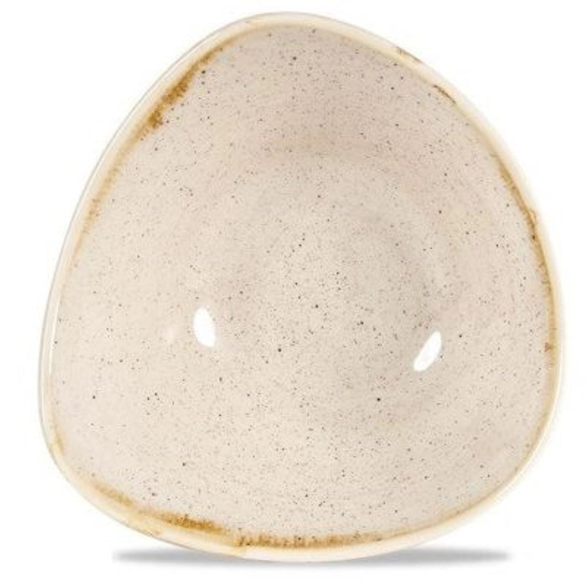 Stonecast Nutmeg Beige Triangel Teller tief 18.5cm in Beige präsentiert im Onlineshop von KAQTU Design AG. Teller ist von Churchill