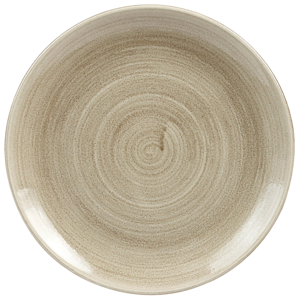 Stonecast Patina Antique taupe Coupe Teller flach 26cm in Beige präsentiert im Onlineshop von KAQTU Design AG. Teller ist von Churchill