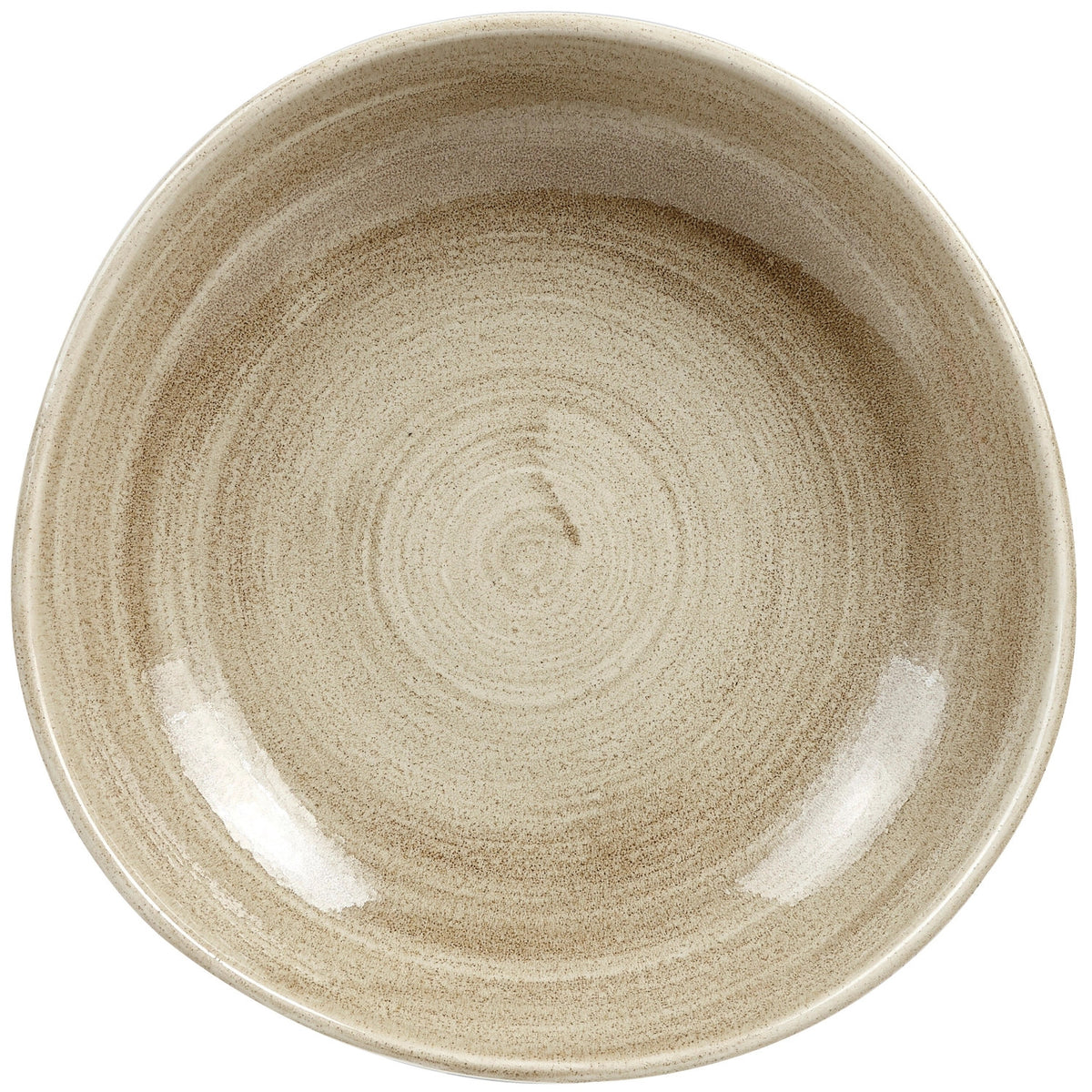 Stonecast Patina Antique taupe Organic Teller tief 25.3cm in Beige präsentiert im Onlineshop von KAQTU Design AG. Teller ist von Churchill