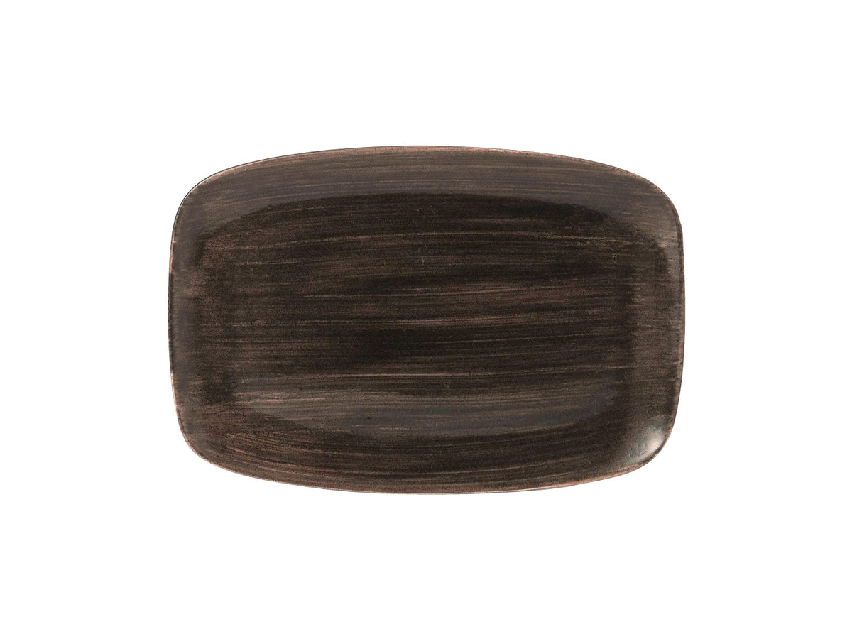 Stonecast Patina Iron Black Platte rechteckig 35.5x24.5cm in Schwarz präsentiert im Onlineshop von KAQTU Design AG. Platte ist von Churchill