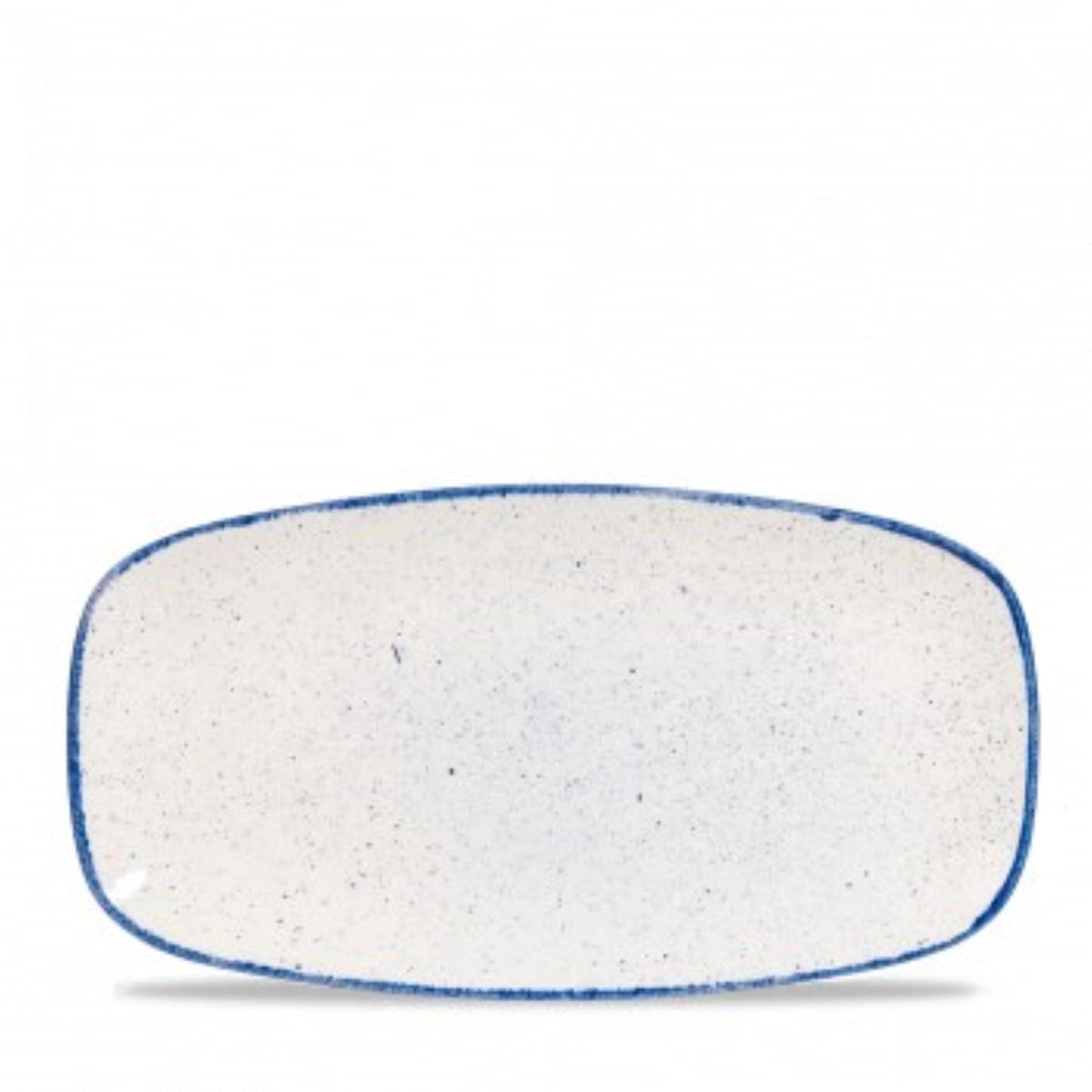 Stonecast Hints Indigo Blue Platte rechteckig 35.5x18.9cm in Blau präsentiert im Onlineshop von KAQTU Design AG. Platte ist von Churchill