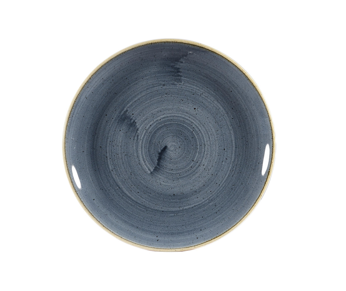 Stonecast Blueberry Coupe Teller flach 21.7cm in Blau präsentiert im Onlineshop von KAQTU Design AG. Teller ist von Churchill