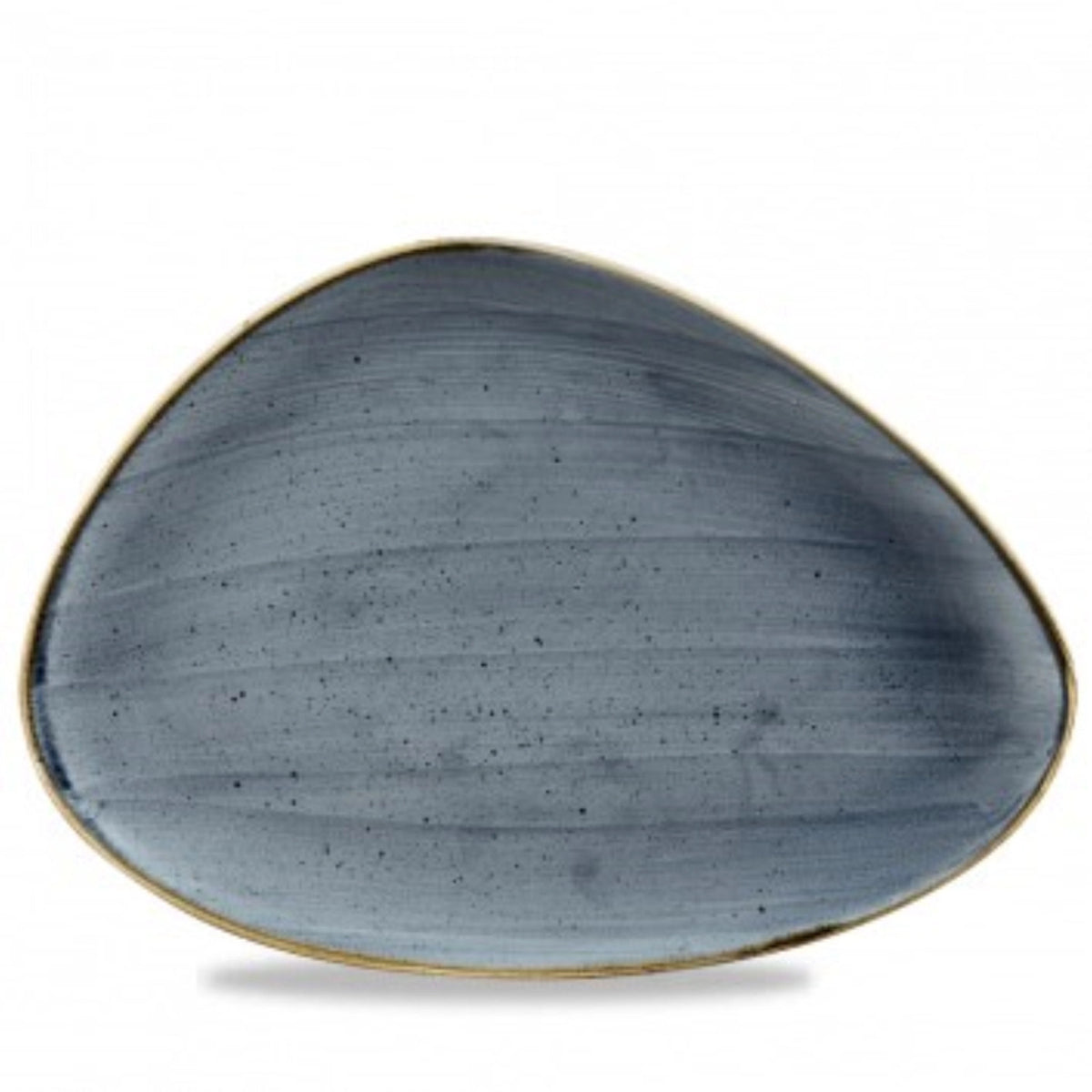 Stonecast Blueberry Triangel Platte flach 35.6x25cm in Blau präsentiert im Onlineshop von KAQTU Design AG. Platte ist von Churchill