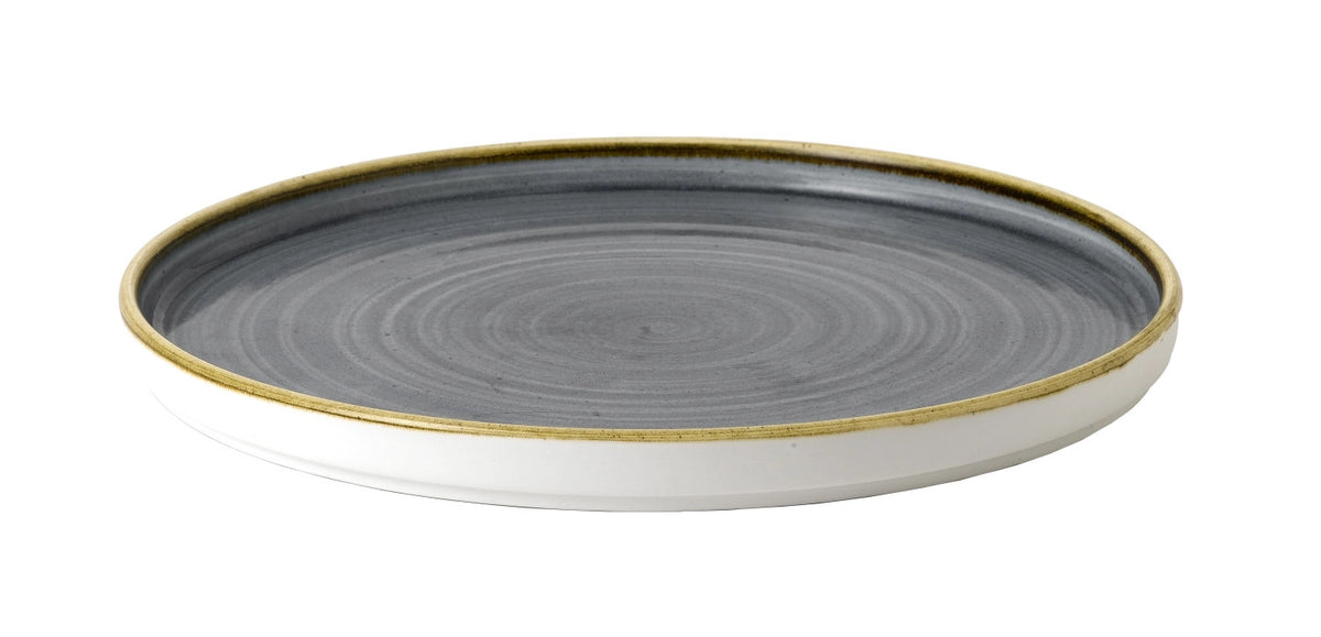 Stonecast Blueberry Walled Teller flach 26cm in Blau präsentiert im Onlineshop von KAQTU Design AG. Teller ist von Churchill