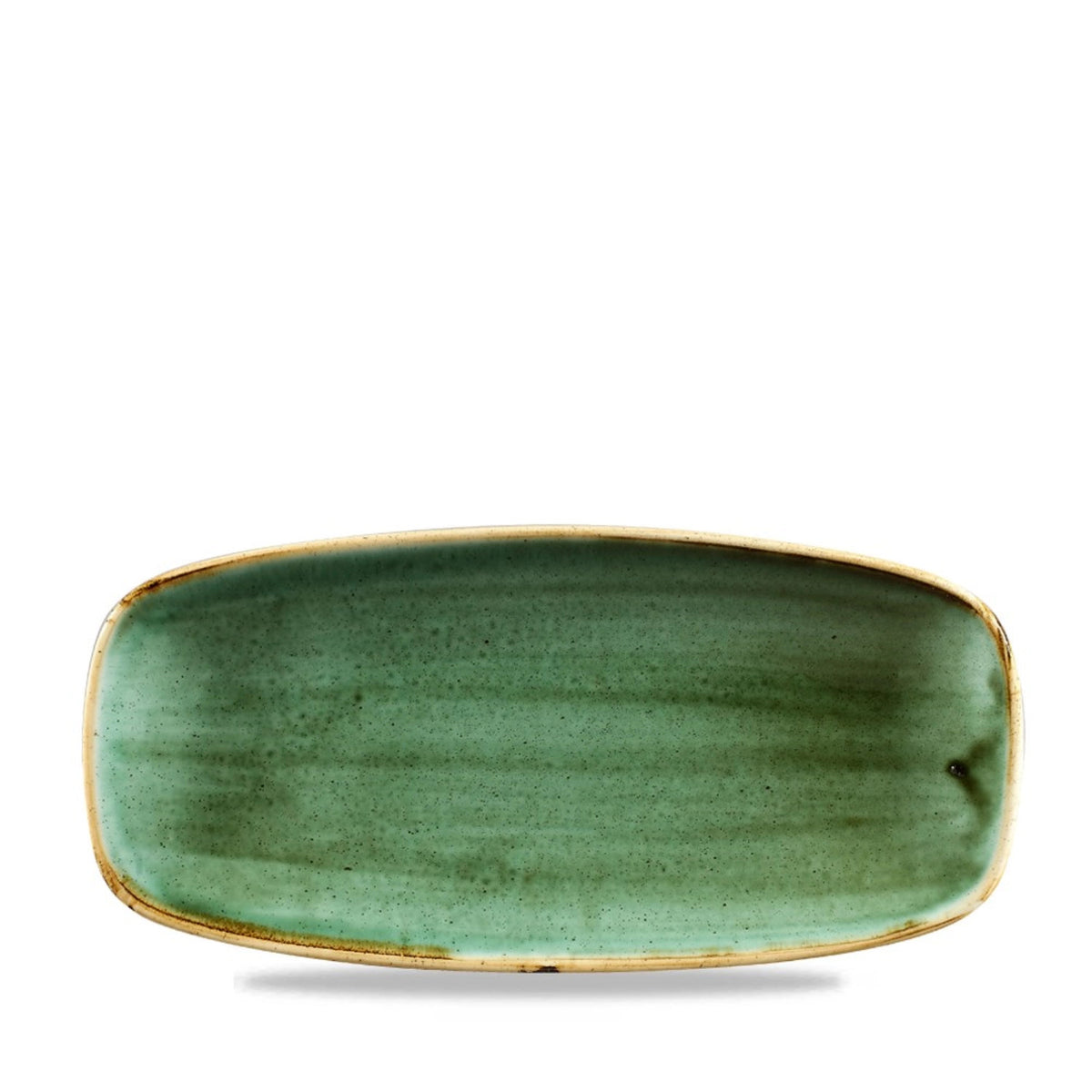 Stonecast Samphire Green Platte rechteckig 26.9x12.7cm in Grün präsentiert im Onlineshop von KAQTU Design AG. Platte ist von Churchill