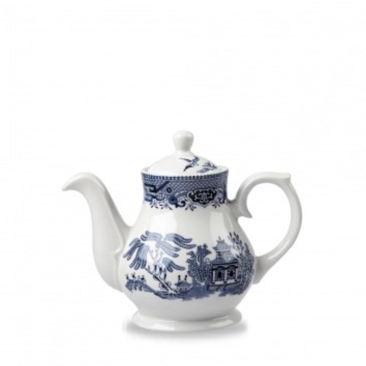 V.P. Blue Willow Sandringham Kanne 42cl H14.5cm in Weiss präsentiert im Onlineshop von KAQTU Design AG. Kanne ist von Churchill