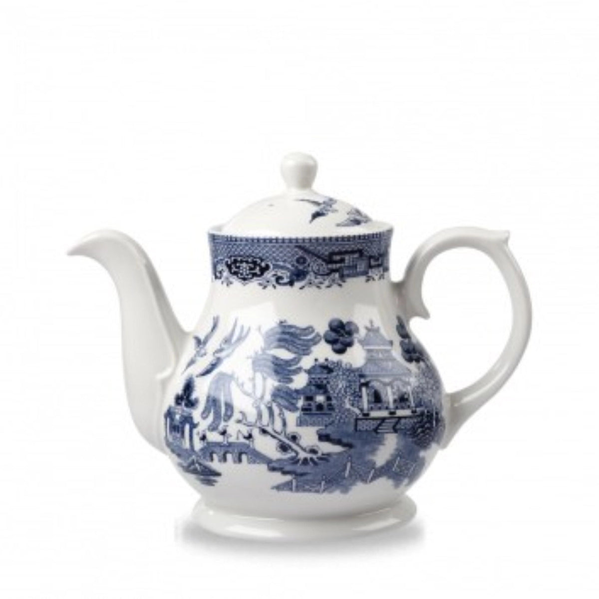 V.P. Blue Willow Sandringham Kanne 85.2cl H17.5cm in Weiss präsentiert im Onlineshop von KAQTU Design AG. Kanne ist von Churchill