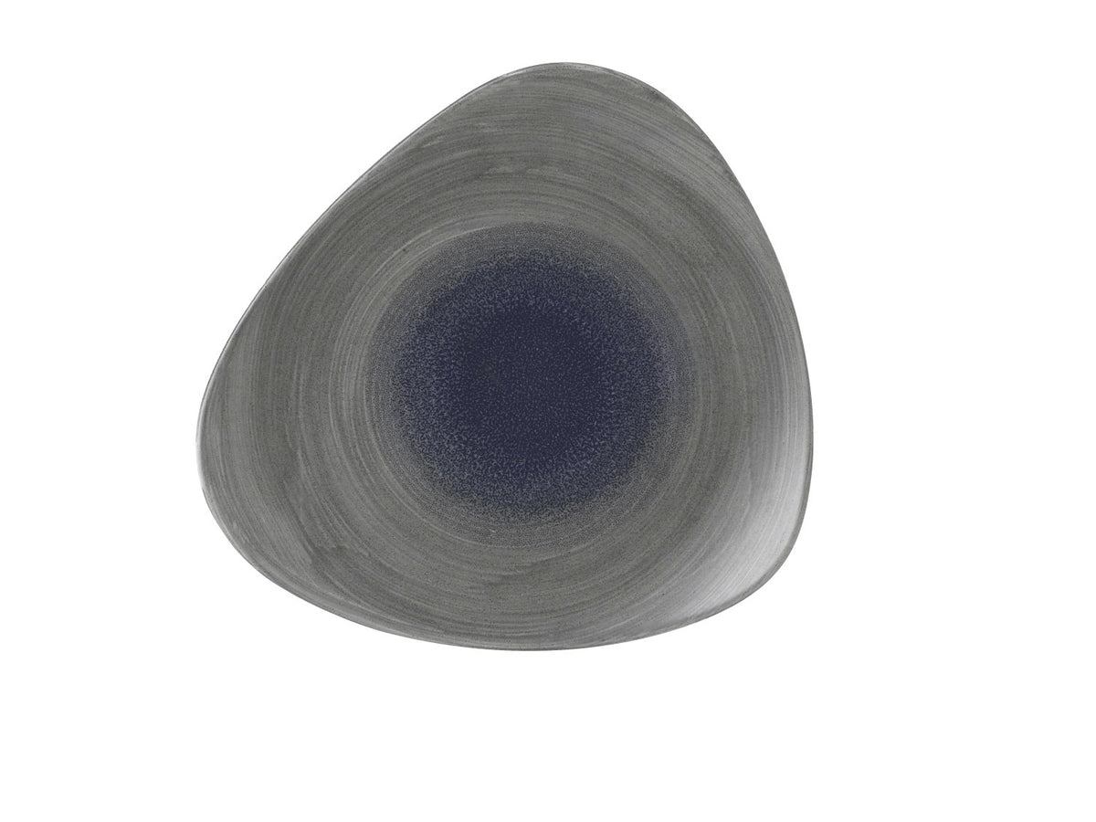 Stonecast Aqueous Fjord Triangel Teller flach 31.1cm in Blau präsentiert im Onlineshop von KAQTU Design AG. Teller ist von Churchill