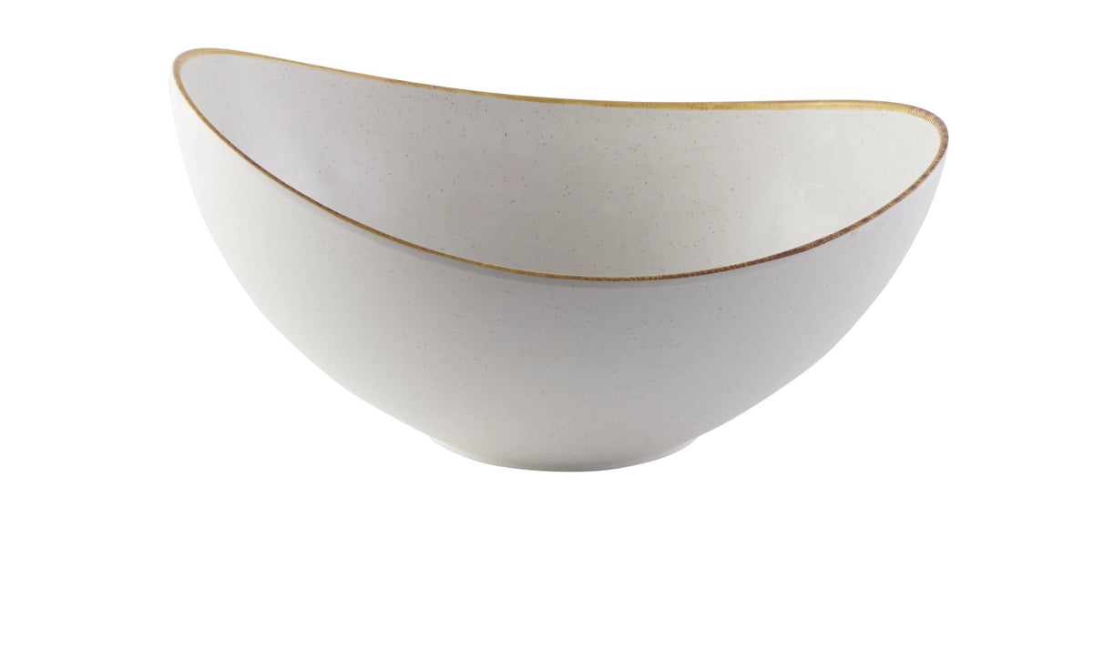 Stonecast Melamine Barley White Buffet Bowl 35.5x25x18cm in Weiss präsentiert im Onlineshop von KAQTU Design AG. Schüssel ist von Churchill