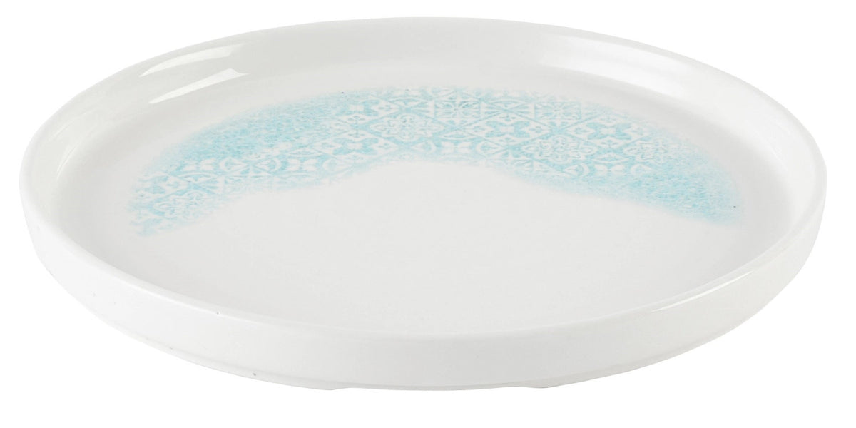V.P. Med Tiles Aquamarine Chefs Walled Teller 21cm in Blau präsentiert im Onlineshop von KAQTU Design AG. Teller ist von Churchill