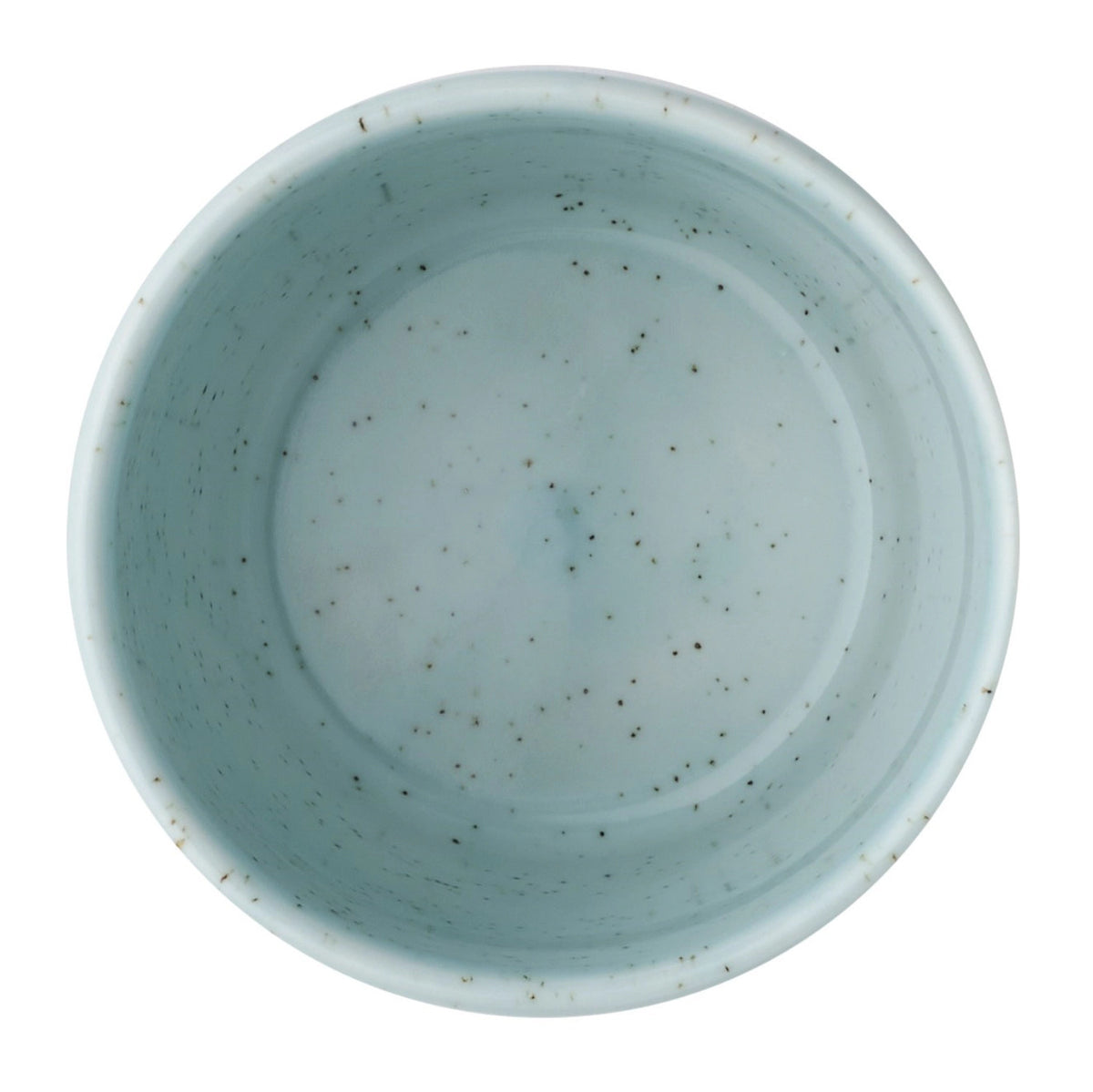 Brauner Becher aus Keramik/Porzellan der Nourish Siena Duck Egg Serie von Churchill, Durchmesser 8.7cm, Höhe 8.2cm, 30cl Fassungsvermögen.