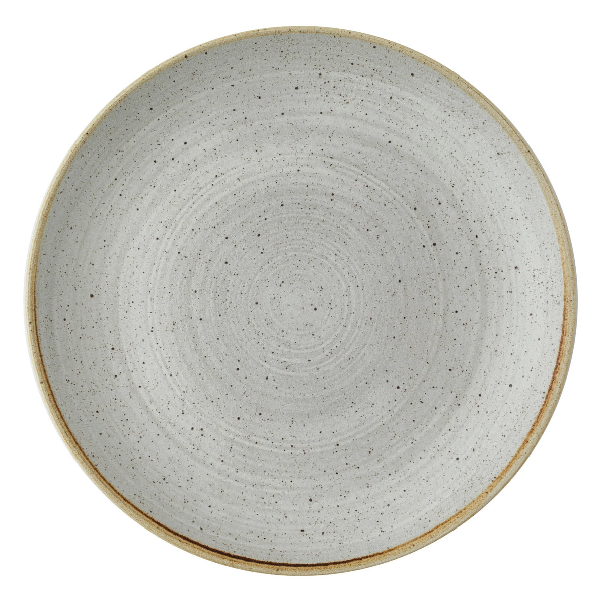 Stonecast Raw Grey Coupe Teller flach 28.8cm in Grau präsentiert im Onlineshop von KAQTU Design AG. Teller ist von Churchill