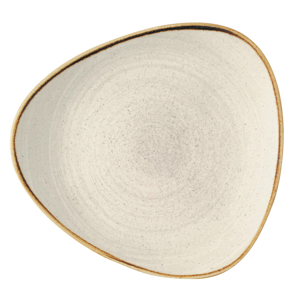 Stonecast Raw Grey Triangel Teller flach 26.5cm in Grau präsentiert im Onlineshop von KAQTU Design AG. Teller ist von Churchill