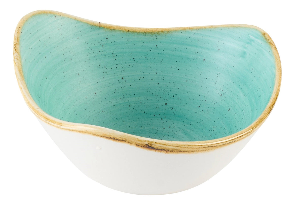 Stonecast Mint Triangel Schüssel 15.3cm in Blau präsentiert im Onlineshop von KAQTU Design AG. Schüssel ist von Churchill