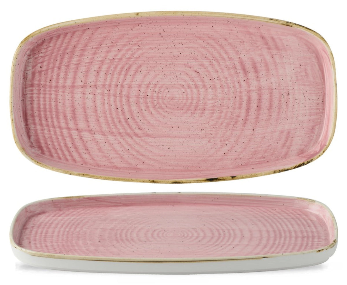 Stonecast Chefs Walled Oblong Platte Petal Pink 30x15.4 cm in Pink präsentiert im Onlineshop von KAQTU Design AG. Platte ist von Churchill