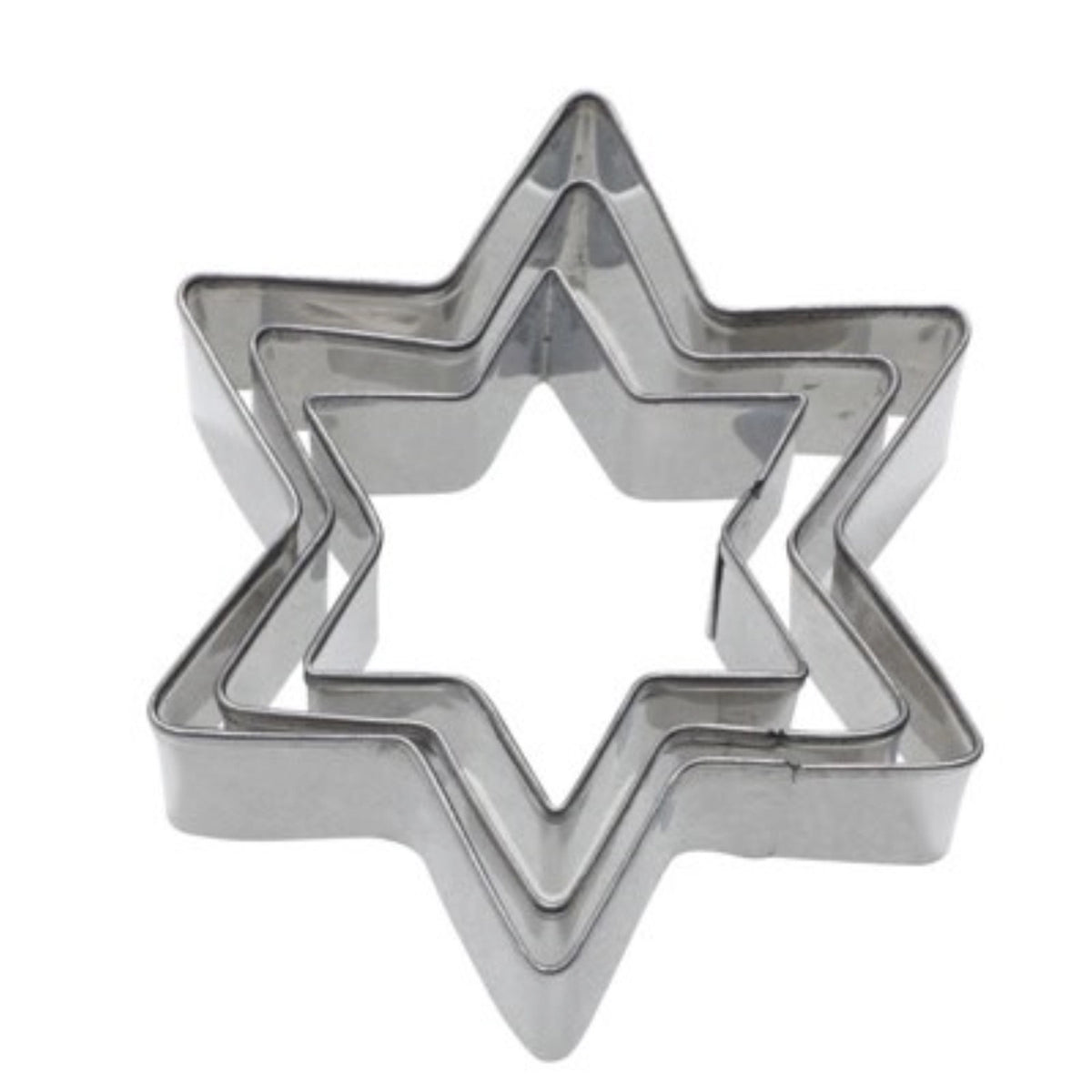 3 Stk. Terrassen-Ausstechformen Stern, 4,5,6cm in Silber präsentiert im Onlineshop von KAQTU Design AG. Ausstecher ist von Westmark