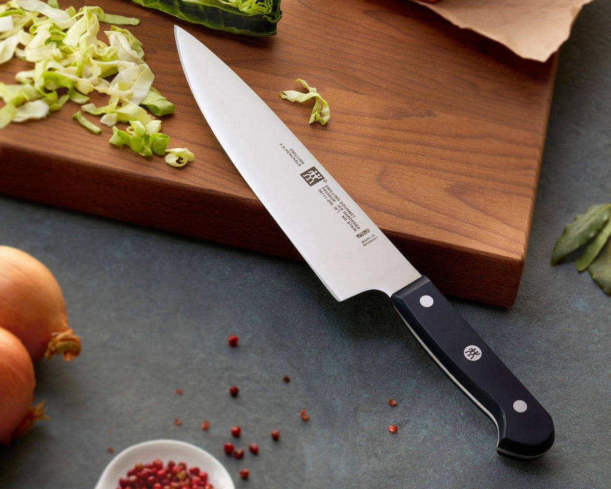 ZWILLING Gourmet Messerset 3-tlg. (Schäl-/Fleisch-/Kochm.) in Schwarz präsentiert im Onlineshop von KAQTU Design AG. Küchenmesser ist von Zwilling Kitchen