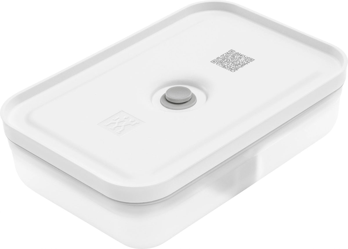 Vakuum-Lunchbox flach L, Kunststoff, 21.7x14.6x6.5 cm - 1.0L in Transparent präsentiert im Onlineshop von KAQTU Design AG. Snackbox ist von Zwilling Kitchen