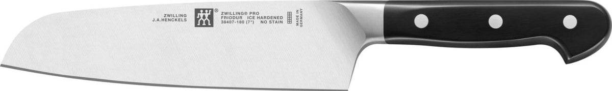 2tlg. Pro Messerset (Spick+Santokumesser) in Silber präsentiert im Onlineshop von KAQTU Design AG. Küchenmesser ist von Zwilling