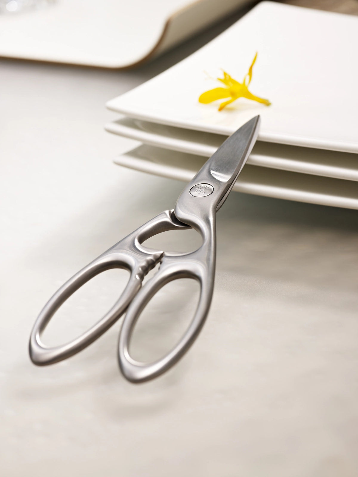 Twin Select Vielzweckschere, Stahl matt, 200mm in Schwarz präsentiert im Onlineshop von KAQTU Design AG. Küchenhelfer ist von Zwilling Kitchen