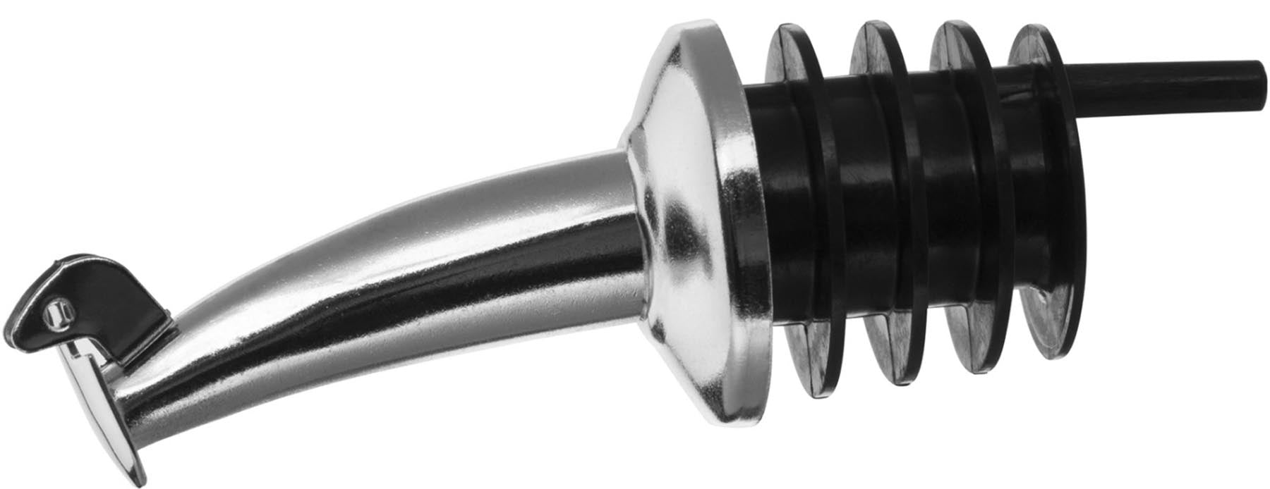 Gastro-Ausgiesser mit Kläppchen und PE Kork in Silber präsentiert im Onlineshop von KAQTU Design AG. Küchenhelfer ist von Westmark