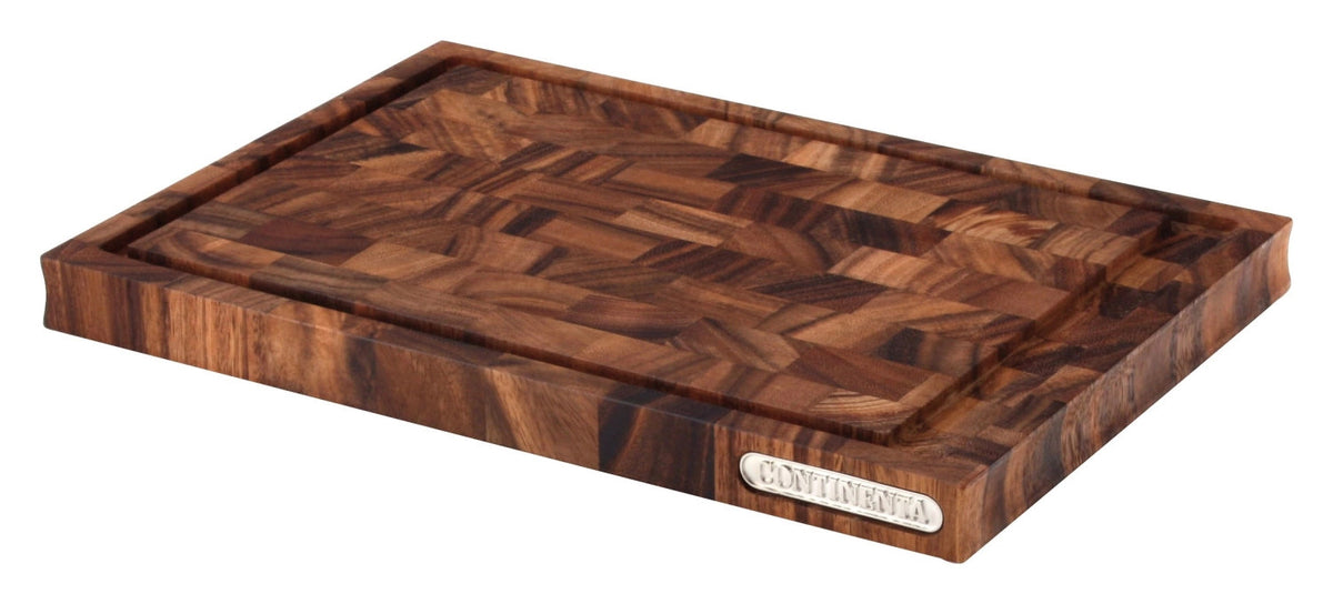Akazie Tranchierbrett, 42.4x29x3.2 cm in Braun präsentiert im Onlineshop von KAQTU Design AG. Schneidbrett ist von Continenta