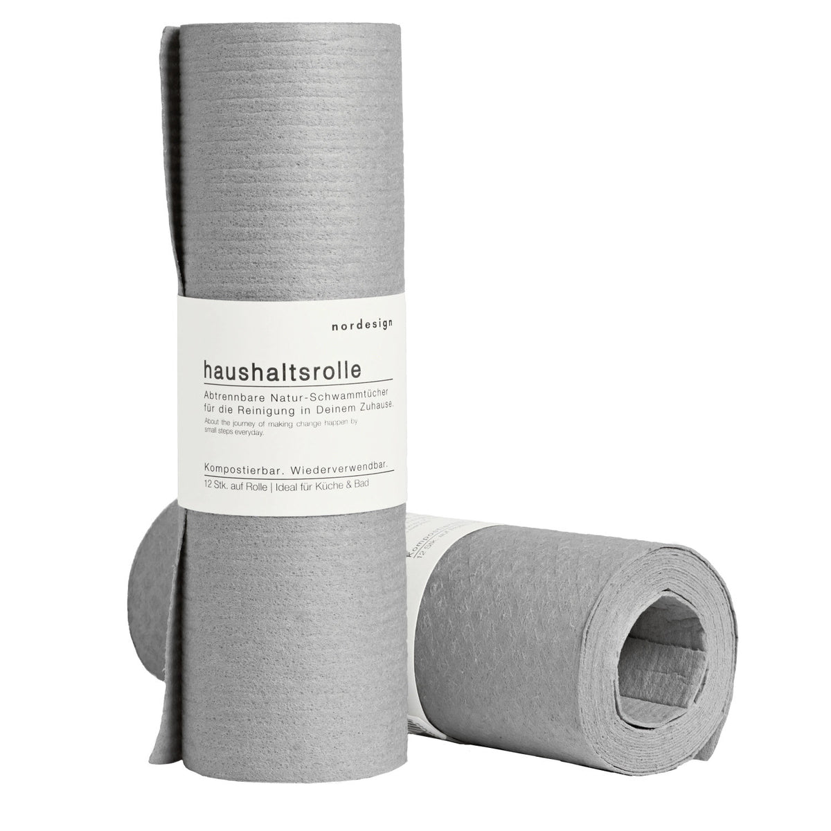 12 Stk. Haushaltsrolle, grau in Grau präsentiert im Onlineshop von KAQTU Design AG. Küchenhelfer ist von Nordesign