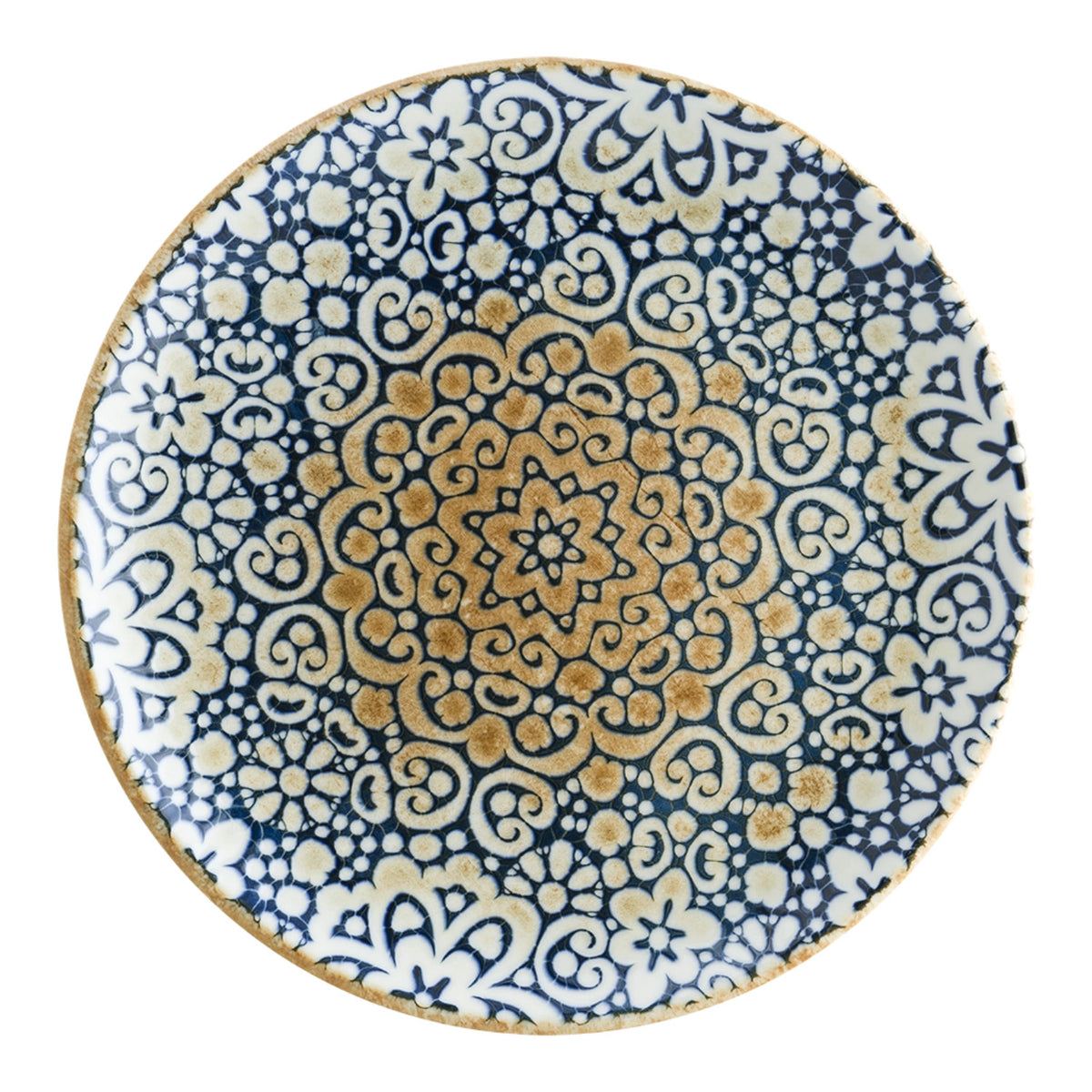 Alhambra Gourmet Teller flach D30cm in Blau präsentiert im Onlineshop von KAQTU Design AG. Teller ist von Bonna