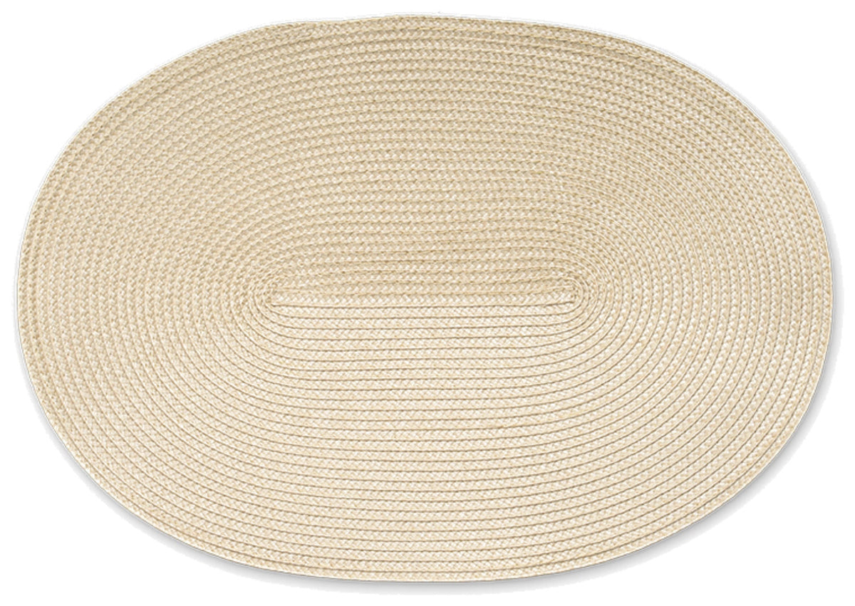 Tischset oval natur 45x31cm in Beige präsentiert im Onlineshop von KAQTU Design AG. Tischset ist von Continenta
